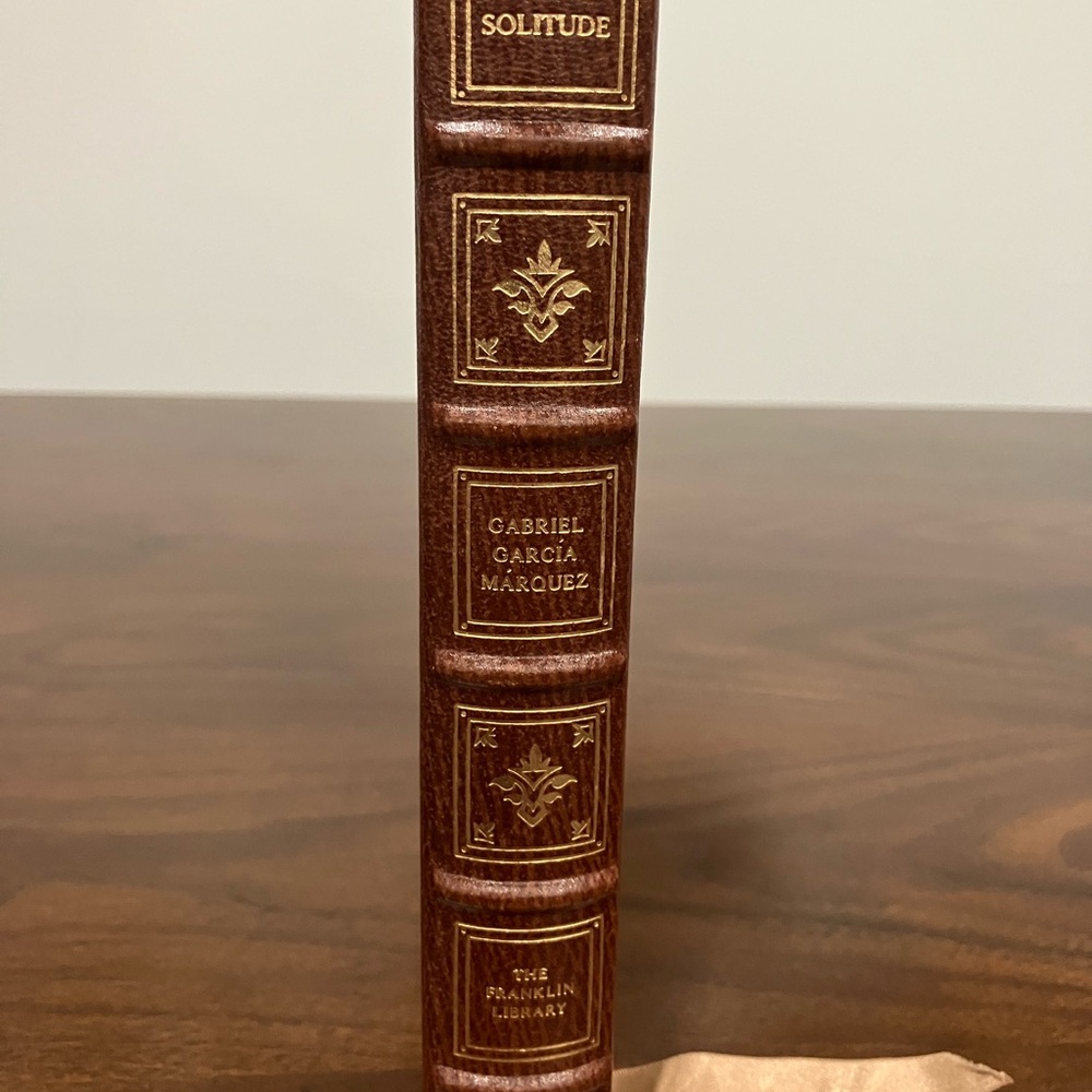 Brown Leather Franklin Library 1981. One Hundred Years of Solitude.